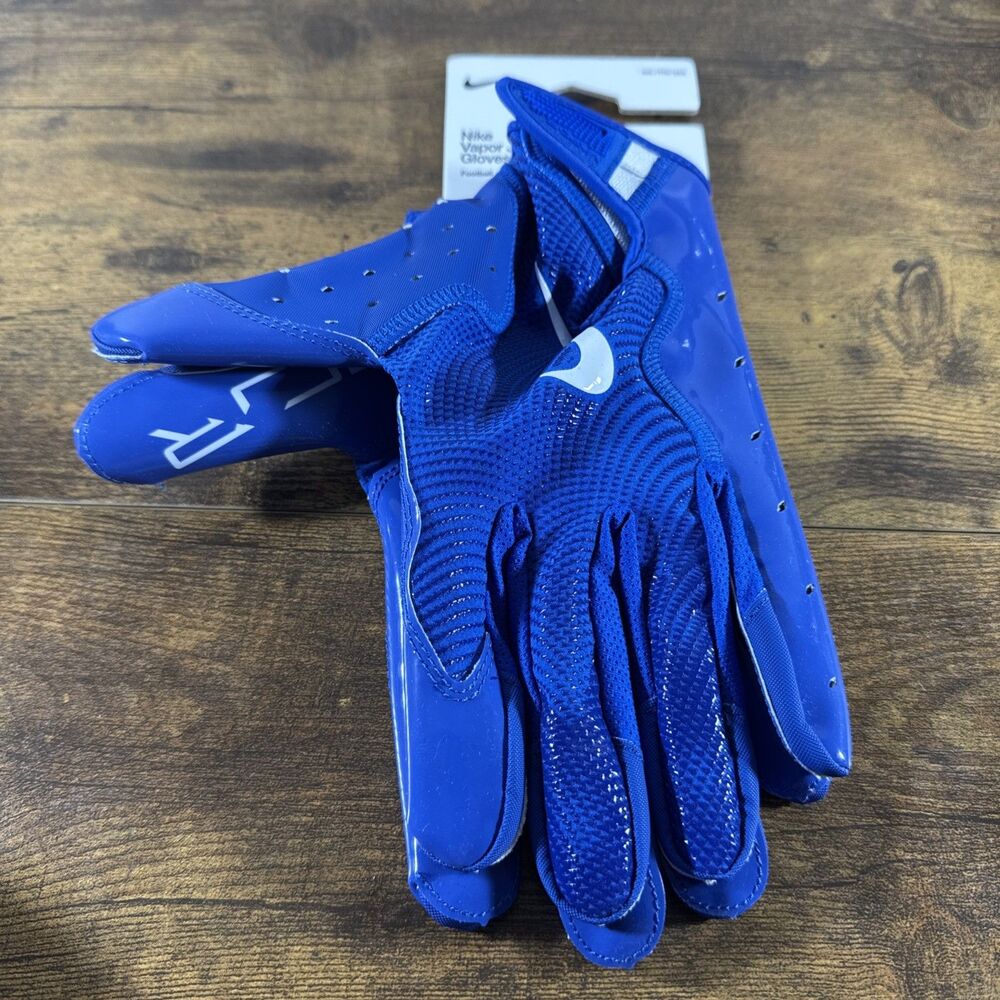 Nike Vapor Jet 8.0 Football Receiver Gloves Blue Size - Adult XXL